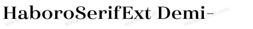 HaboroSerifExt Demi字体转换